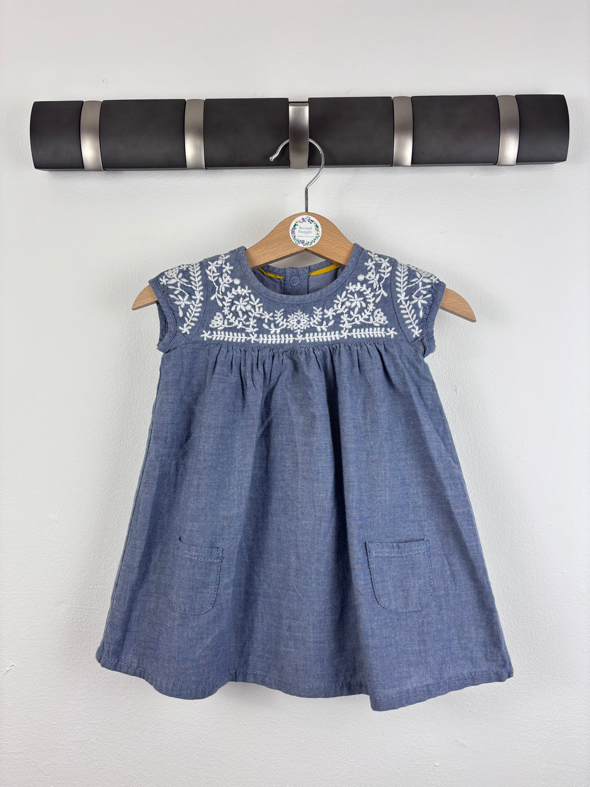M&S Embroidered Dress 3-6 Months-Dresses-Second Snuggle Preloved