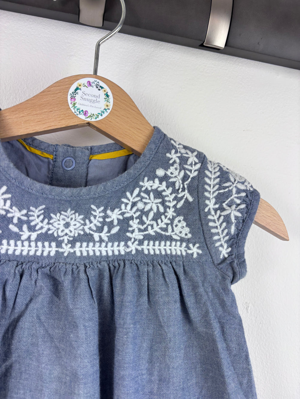 M&S Embroidered Dress 3-6 Months-Dresses-Second Snuggle Preloved