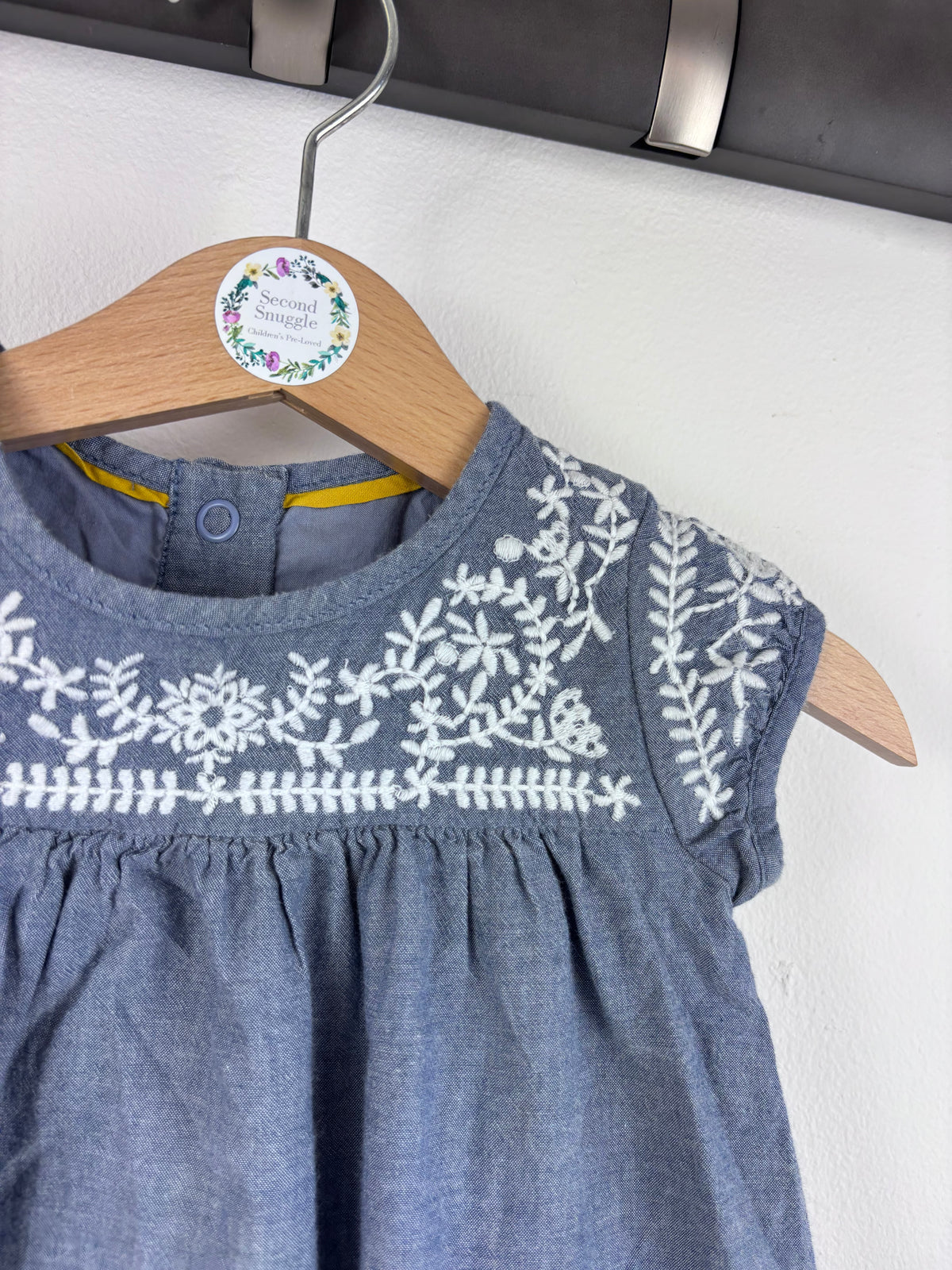 M&S Embroidered Dress 3-6 Months-Dresses-Second Snuggle Preloved