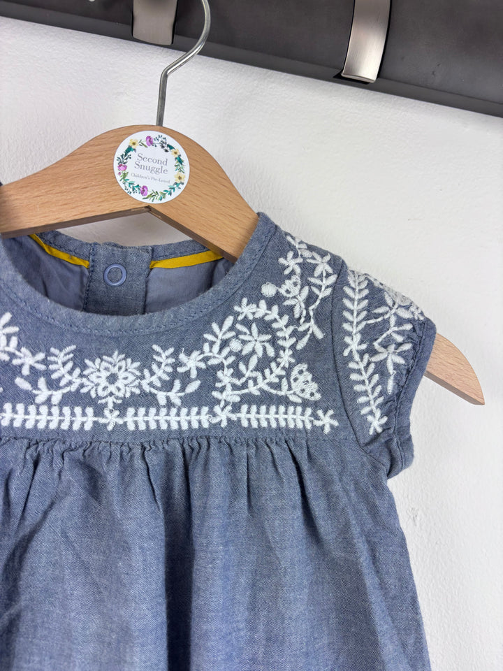 M&S Embroidered Dress 3-6 Months-Dresses-Second Snuggle Preloved