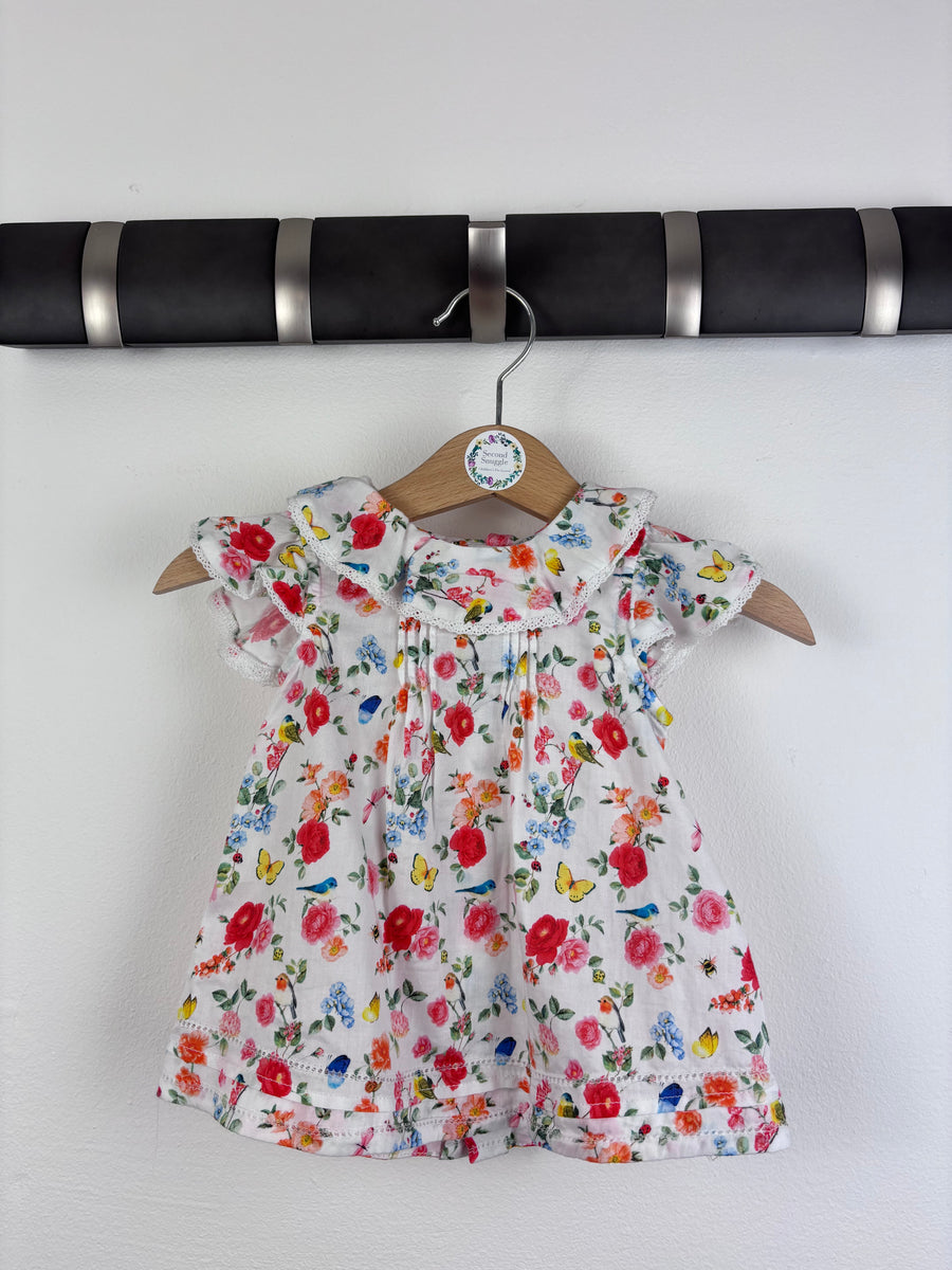 Mayoral Floral Dress 12 Months-Tops-Second Snuggle Preloved