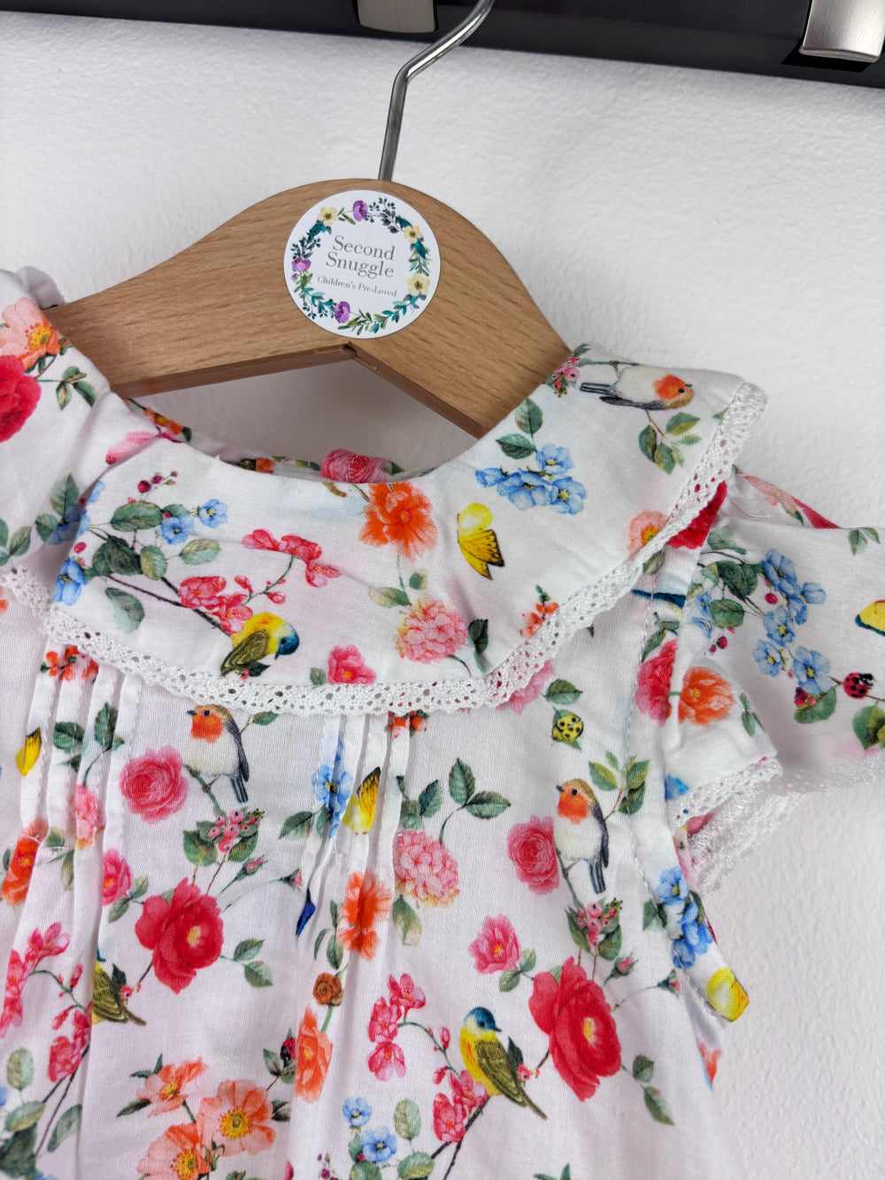 Mayoral Floral Dress 12 Months-Tops-Second Snuggle Preloved