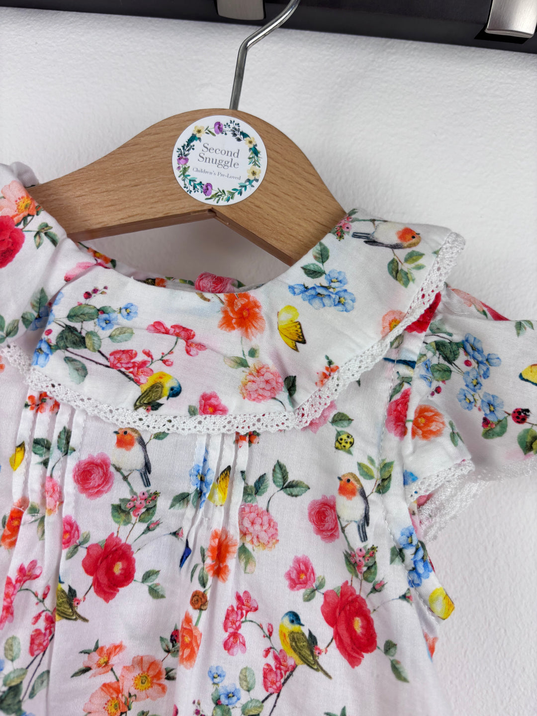Mayoral Floral Dress 12 Months-Tops-Second Snuggle Preloved