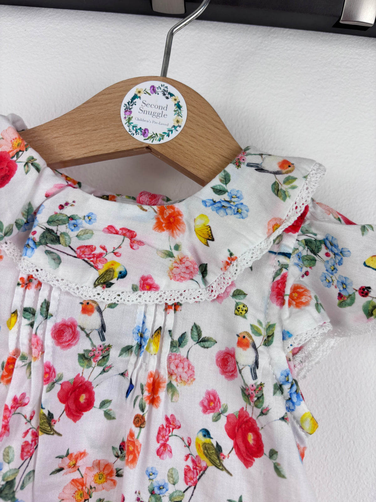 Mayoral Floral Dress 12 Months-Tops-Second Snuggle Preloved