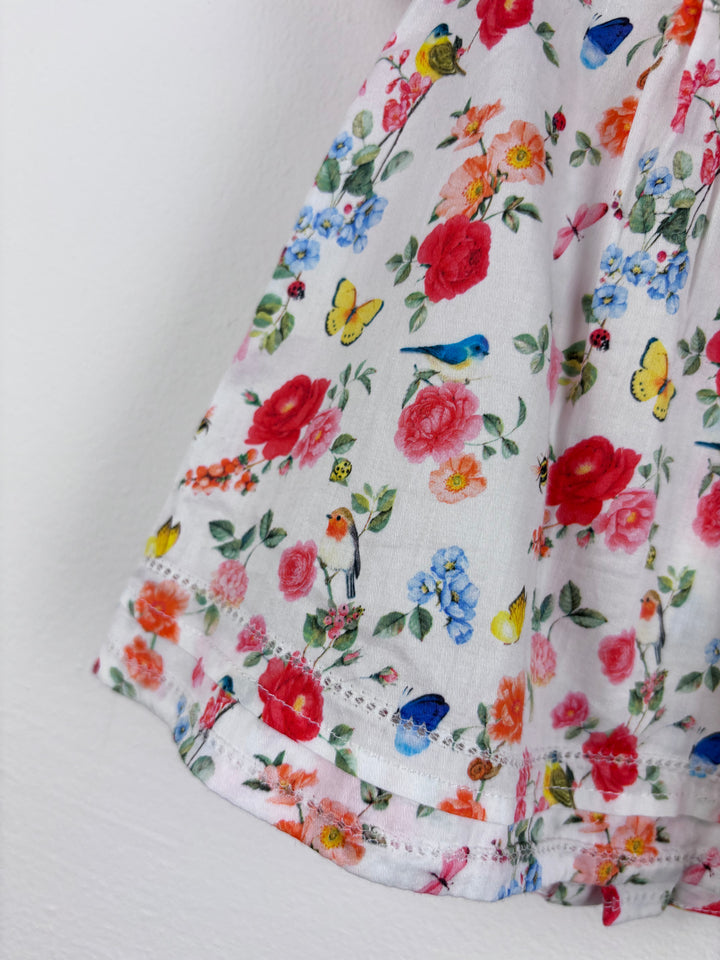 Mayoral Floral Dress 12 Months-Tops-Second Snuggle Preloved