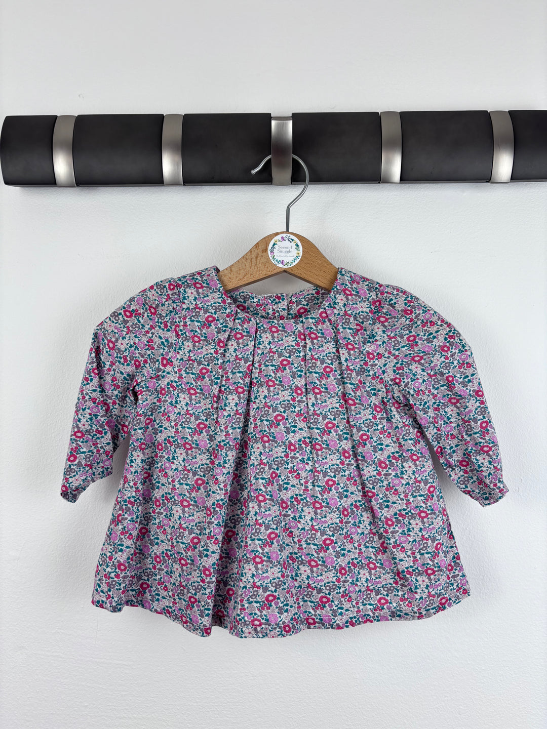 M&S Floral Blouse 0-3 Months-Tops-Second Snuggle Preloved
