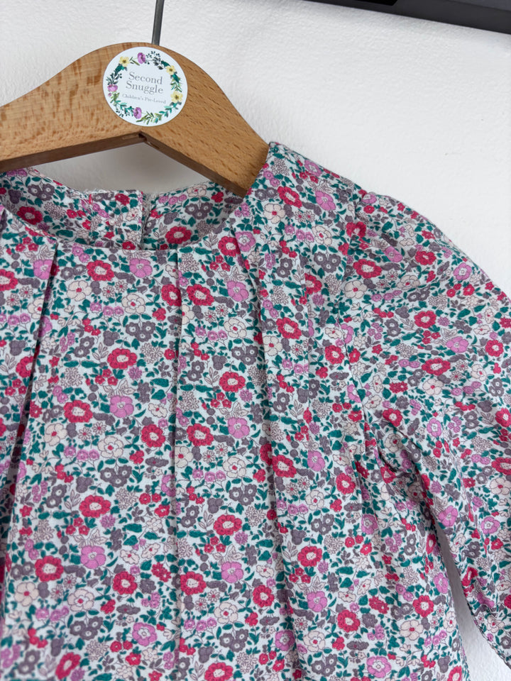 M&S Floral Blouse 0-3 Months-Tops-Second Snuggle Preloved