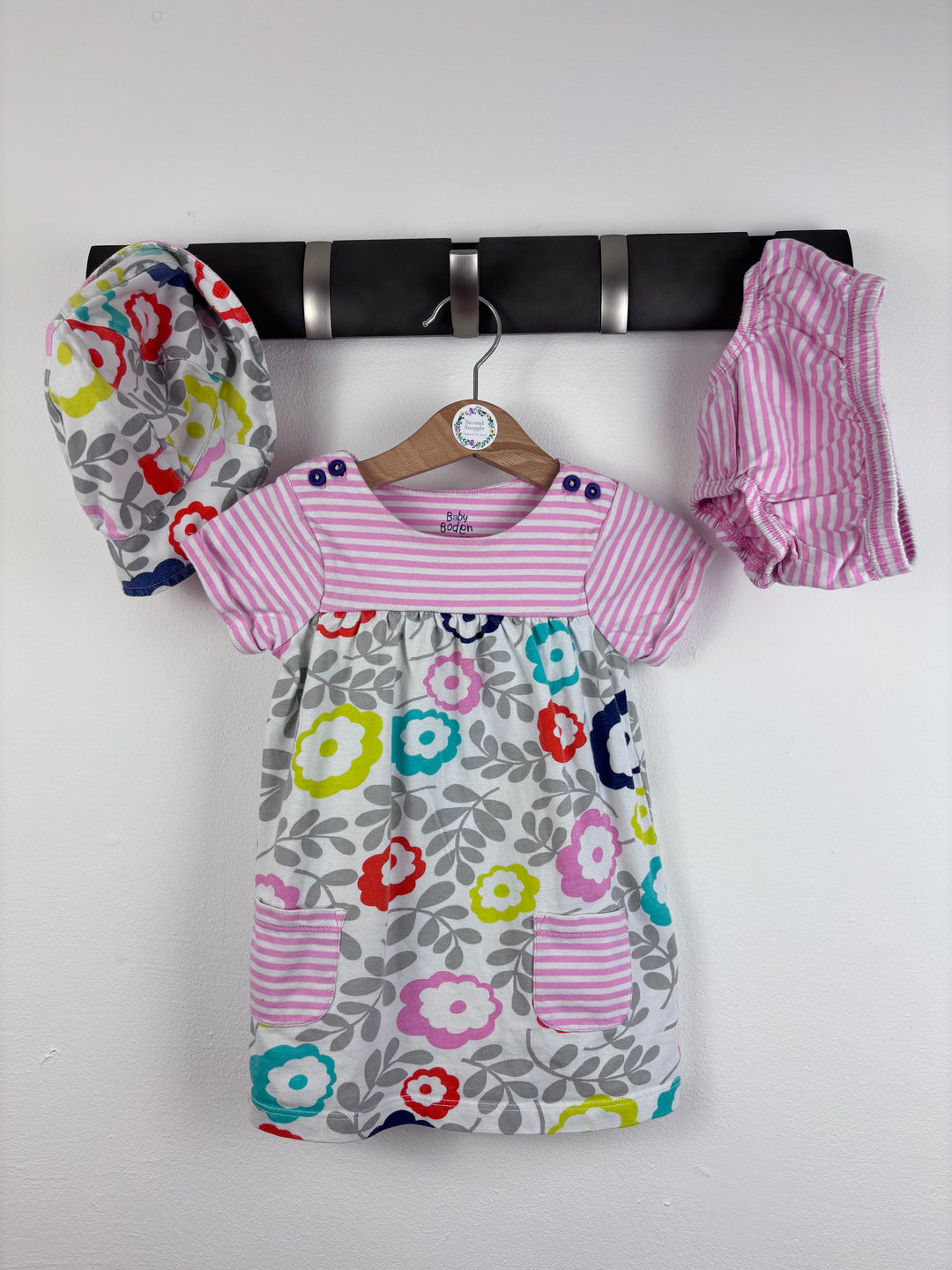 Boden Dress Hat And Bloomers Set 6-12 Months-Dresses-Second Snuggle Preloved