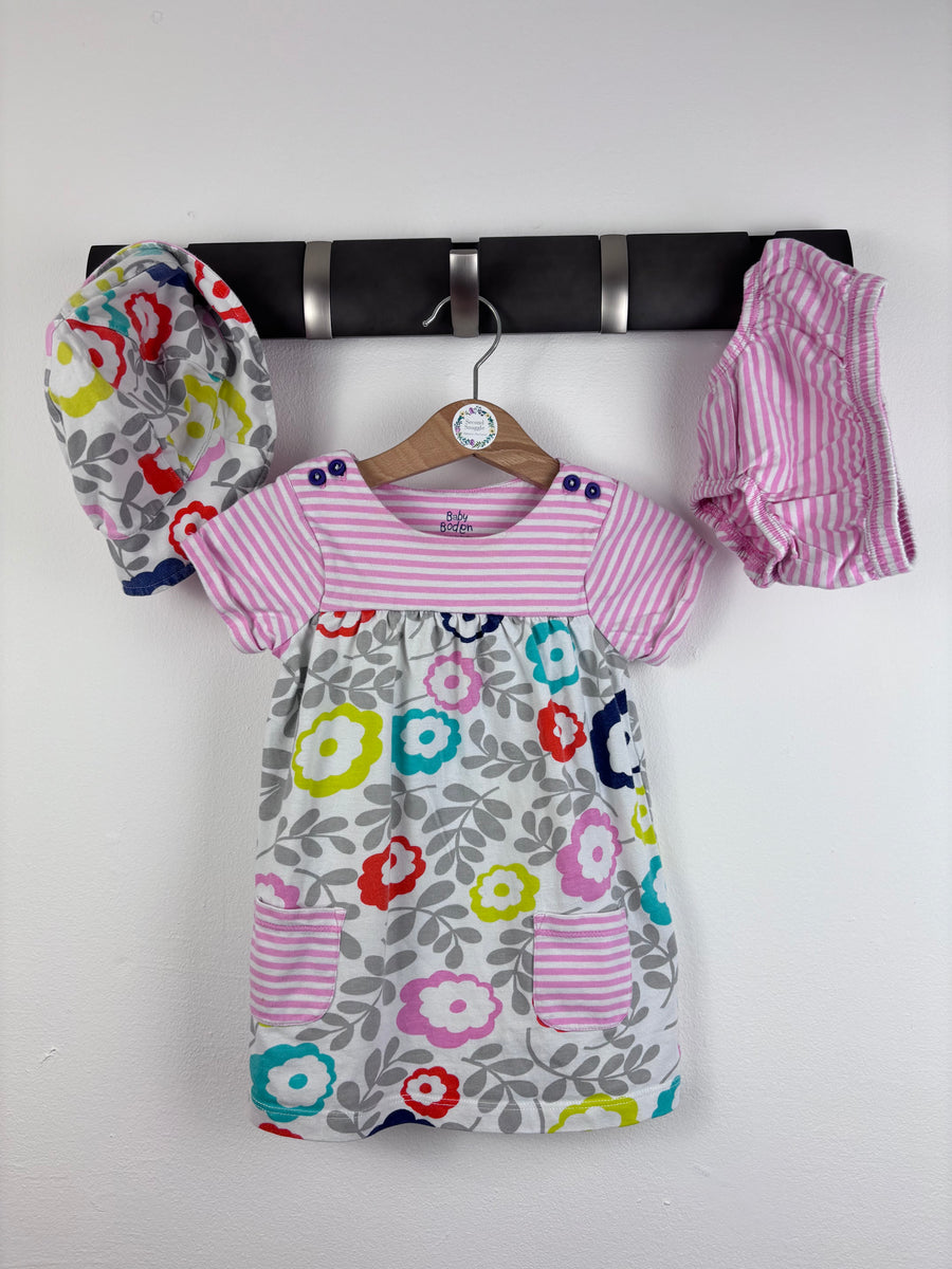 Boden Dress Hat And Bloomers Set 6-12 Months-Dresses-Second Snuggle Preloved
