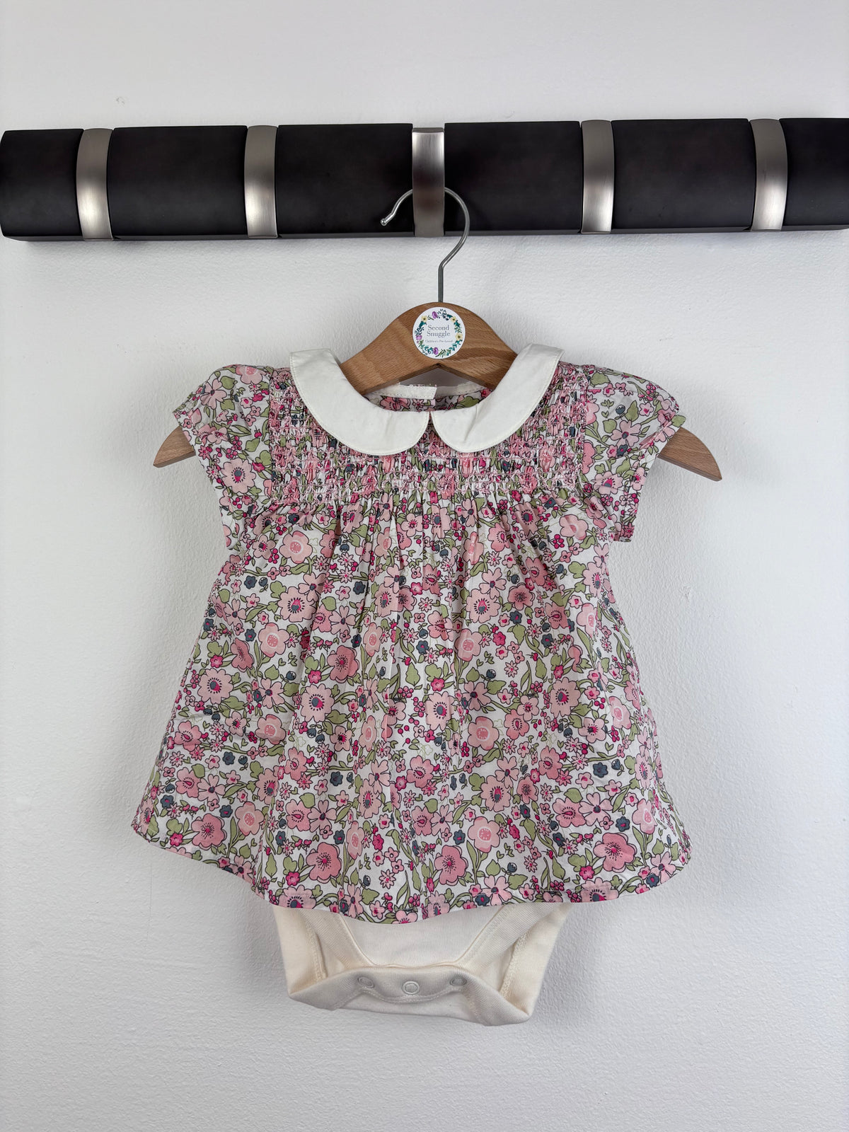 M&S Floral Bodysuit 0-3 Months-Vests-Second Snuggle Preloved