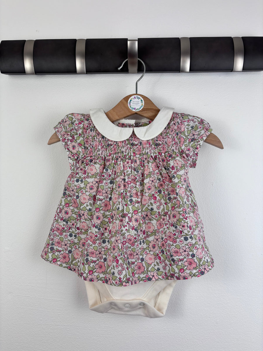 M&S Floral Bodysuit 0-3 Months-Vests-Second Snuggle Preloved