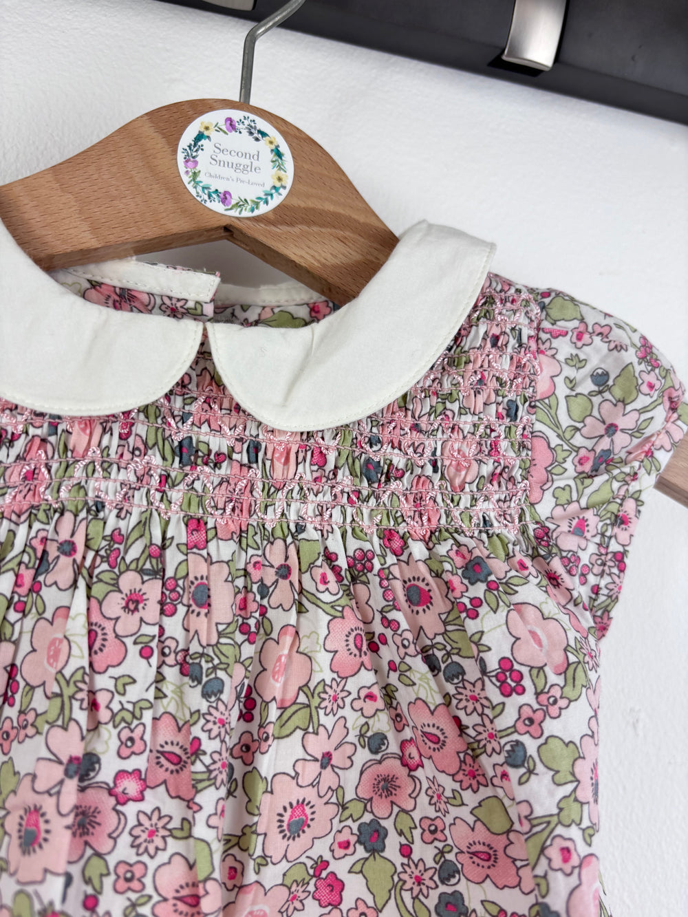 M&S Floral Bodysuit 0-3 Months-Vests-Second Snuggle Preloved