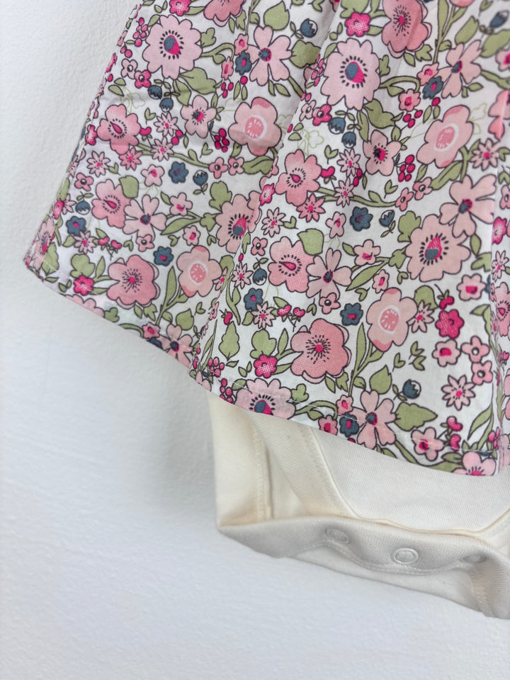 M&S Floral Bodysuit 0-3 Months-Vests-Second Snuggle Preloved