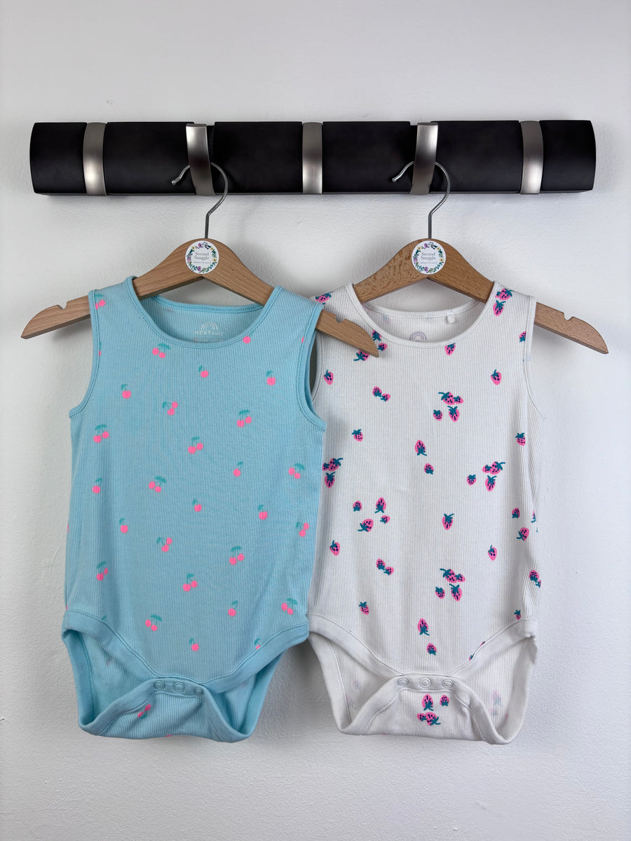 Next 2 Pack Vests 6-9 Months-Vests-Second Snuggle Preloved
