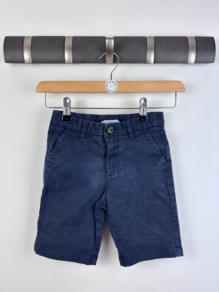 M&S Navy Shorts 6-7 Years-Shorts-Second Snuggle Preloved