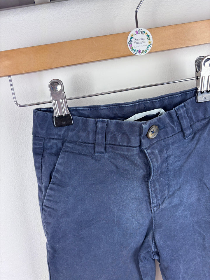 M&S Navy Shorts 6-7 Years-Shorts-Second Snuggle Preloved