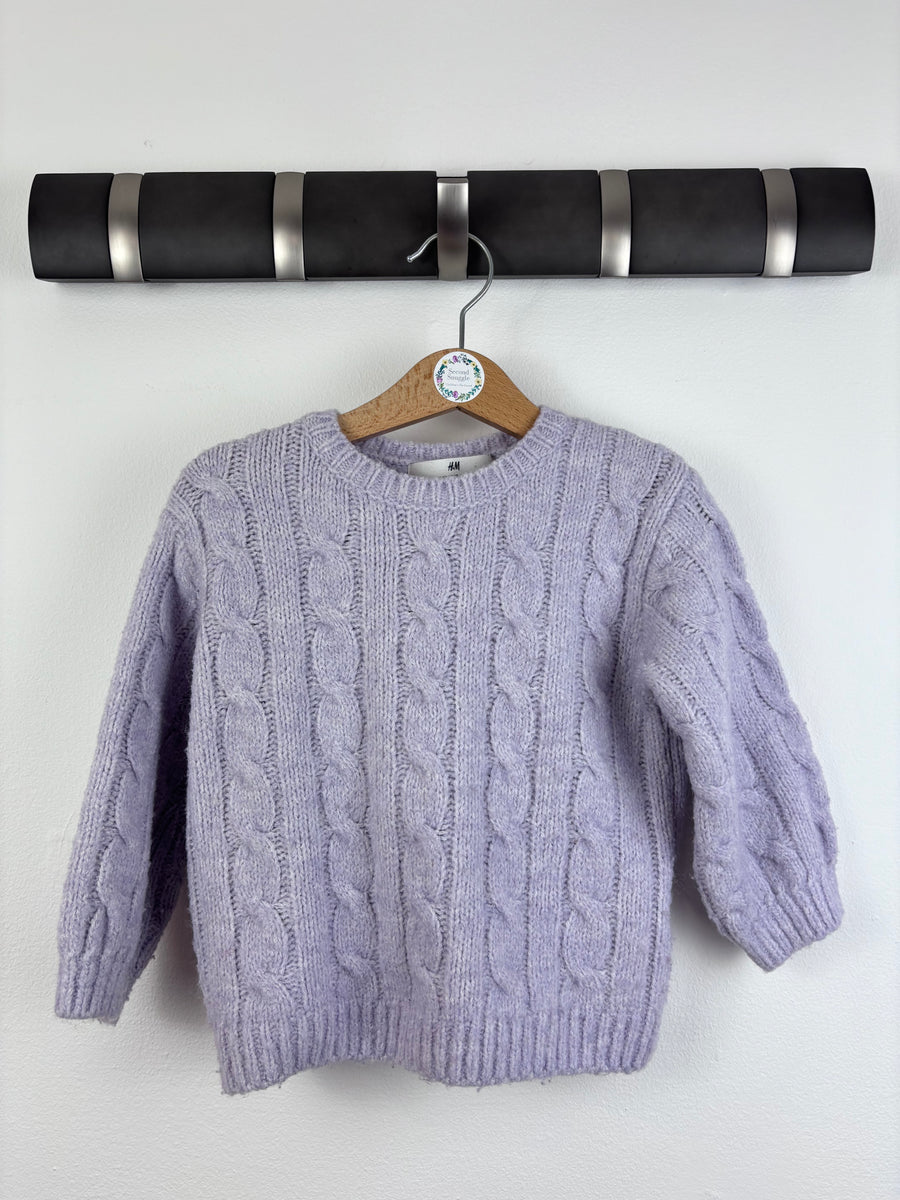 H&M Lilac Jumper 18-24 Months-Jumpers-Second Snuggle Preloved