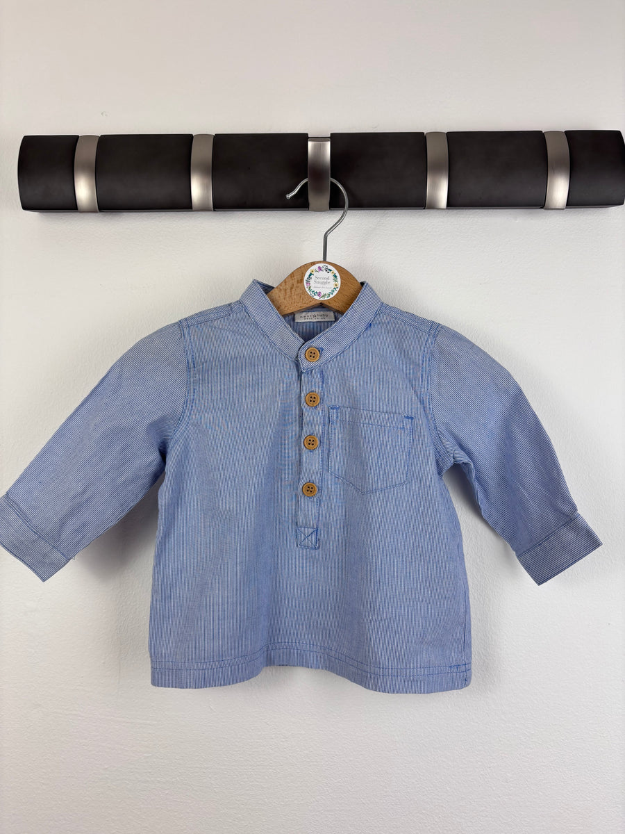 Next Blue Shirt 3-6 Months-Shirts-Second Snuggle Preloved