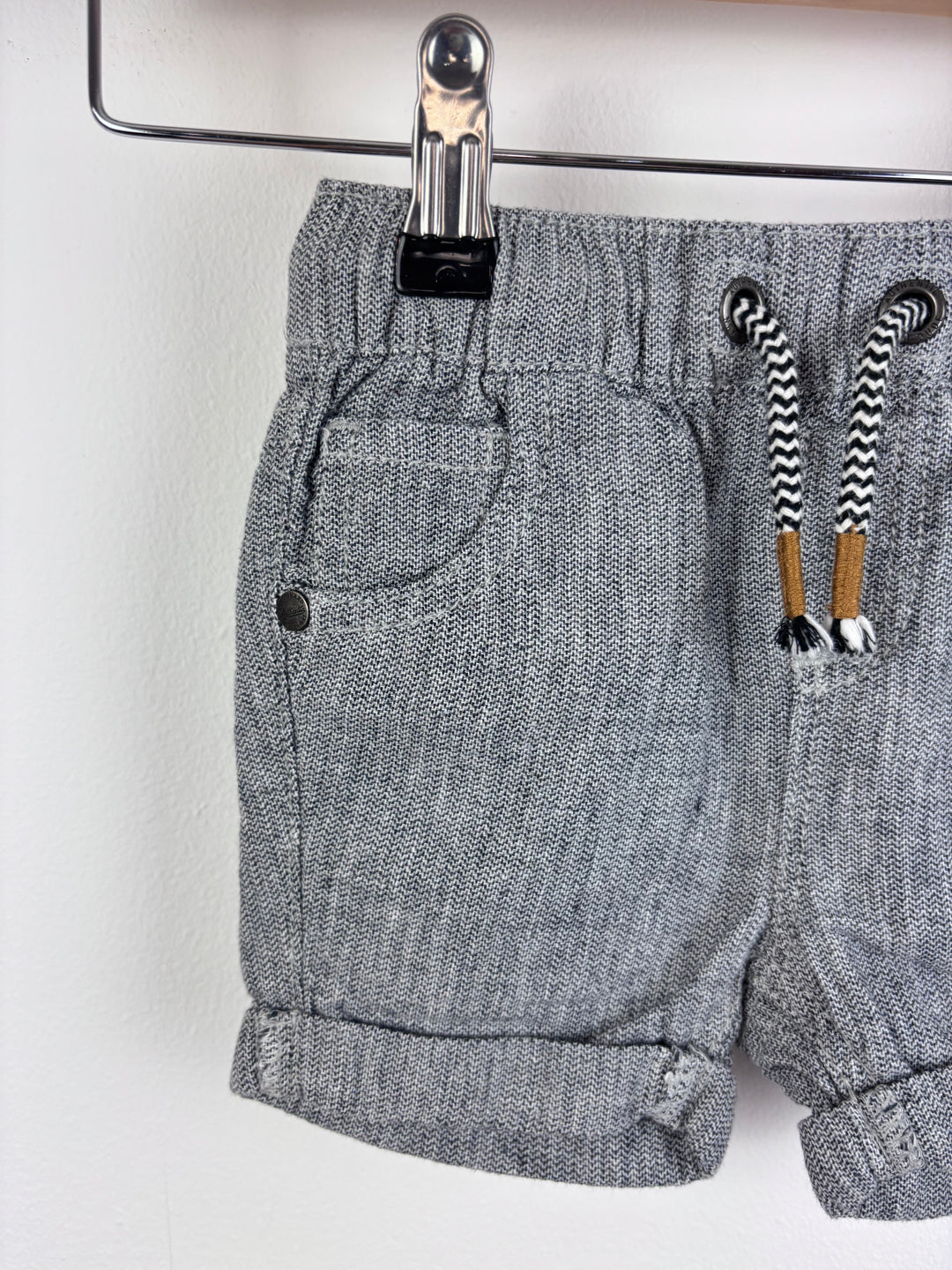 Next Grey Jersey Shorts 3-6 Months-Shorts-Second Snuggle Preloved
