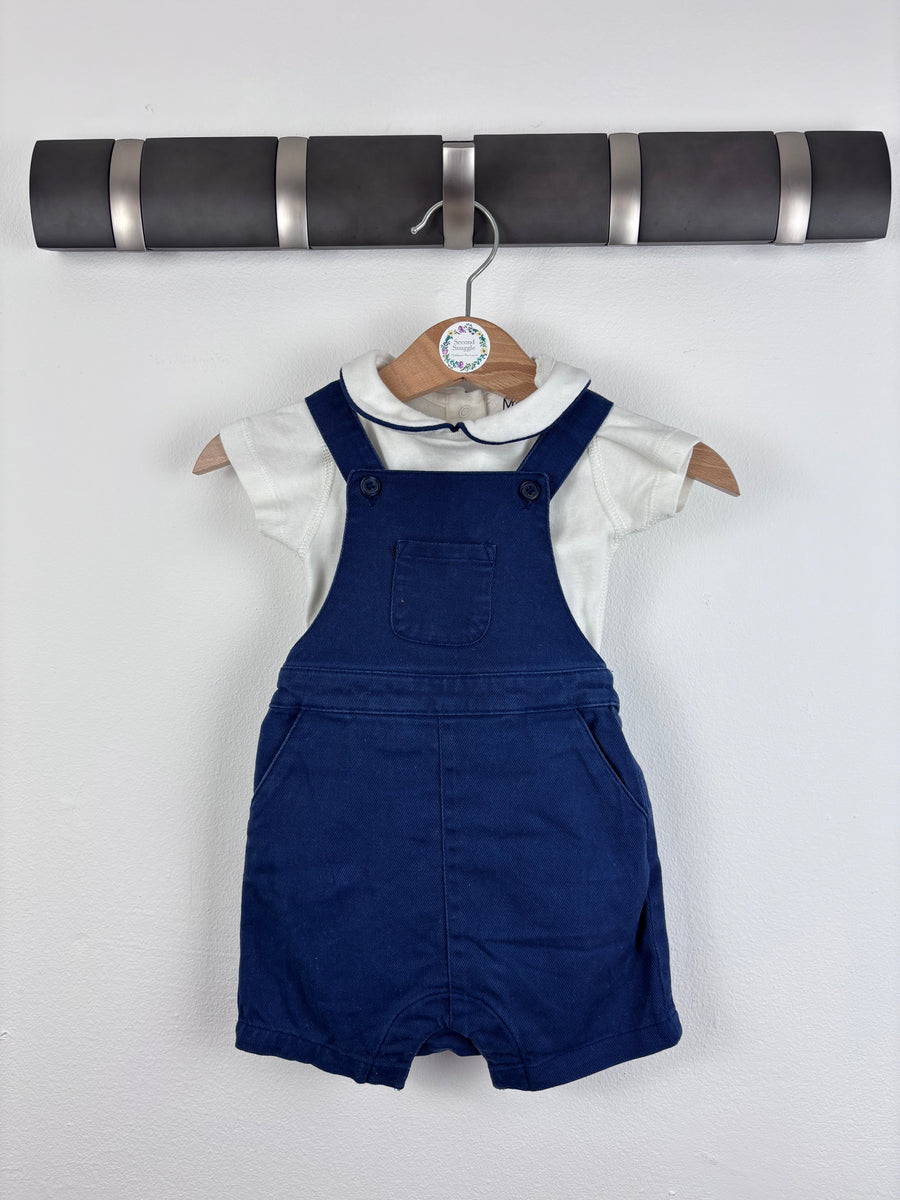 M&S Dungaree Set 3-6 Months-Dungarees-Second Snuggle Preloved