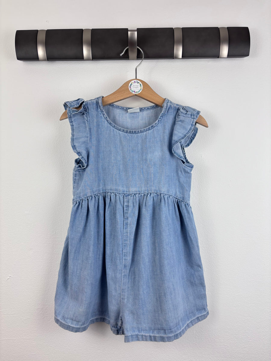 Next Denim Playsuit 18-24 Months-Play Suits-Second Snuggle Preloved
