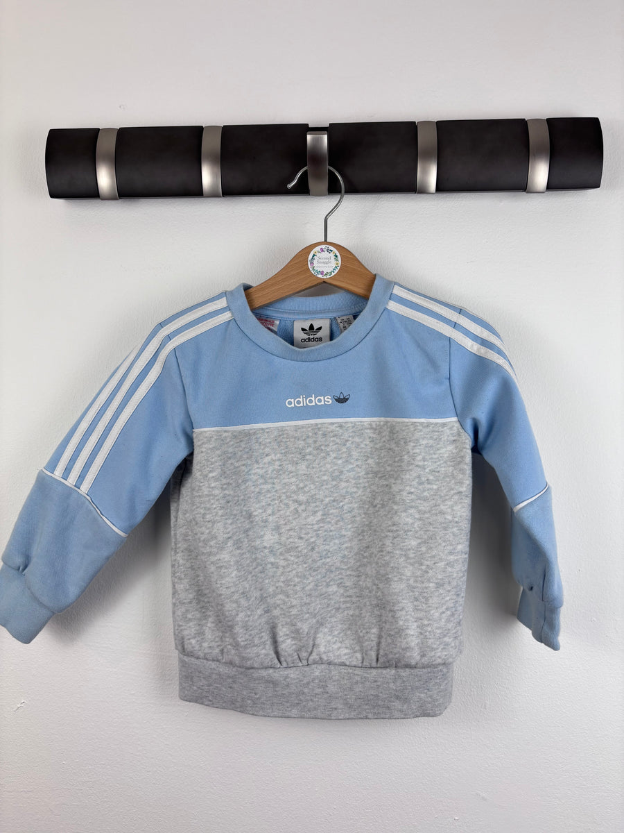 Adidas Crew Sweatshirt 18-24 Months-Jumpers-Second Snuggle Preloved