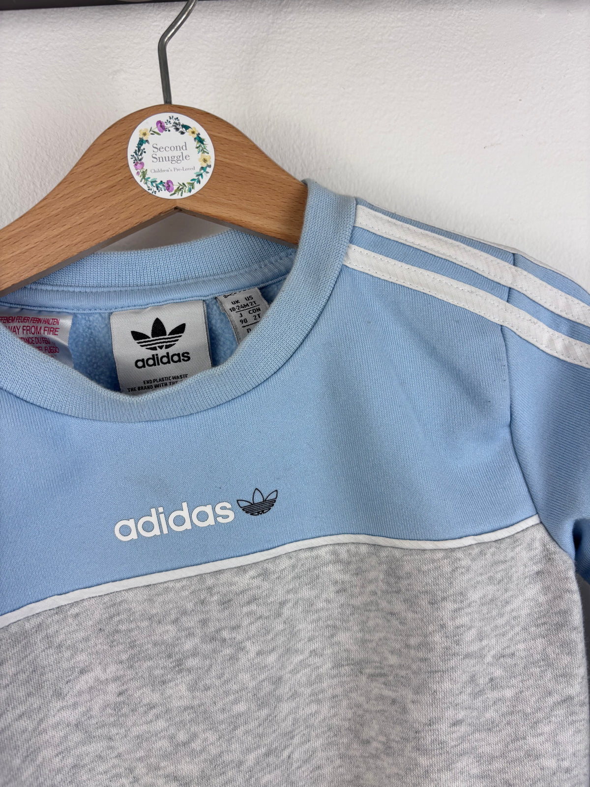 Adidas Crew Sweatshirt 18-24 Months-Jumpers-Second Snuggle Preloved