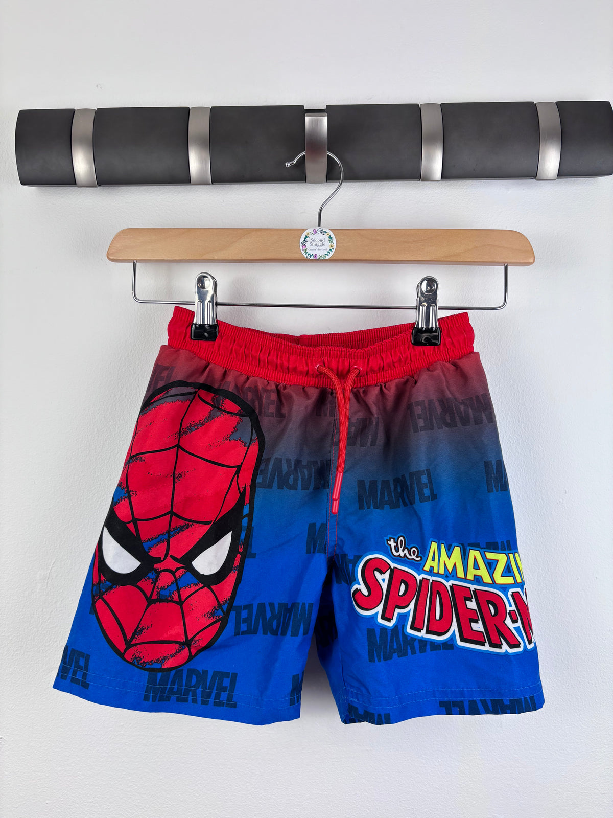 Marvel Spiderman Swim Shorts 5-6 Years-Swimming-Second Snuggle Preloved