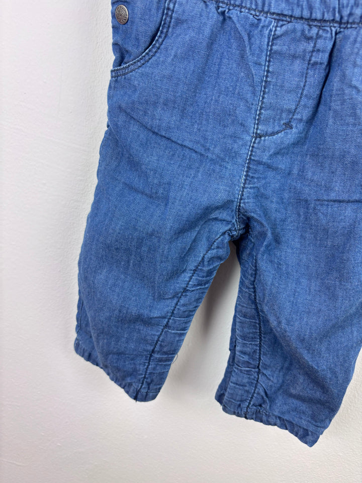 Du Pareil Denim Dungarees 6 Months-Dungarees-Second Snuggle Preloved