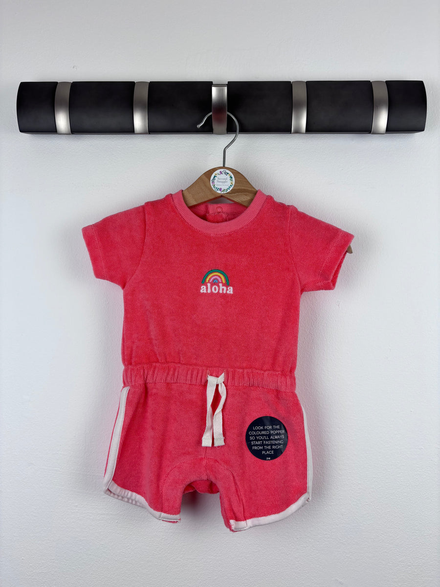 M&S Aloha Romper 0-3 Months-Rompers-Second Snuggle Preloved