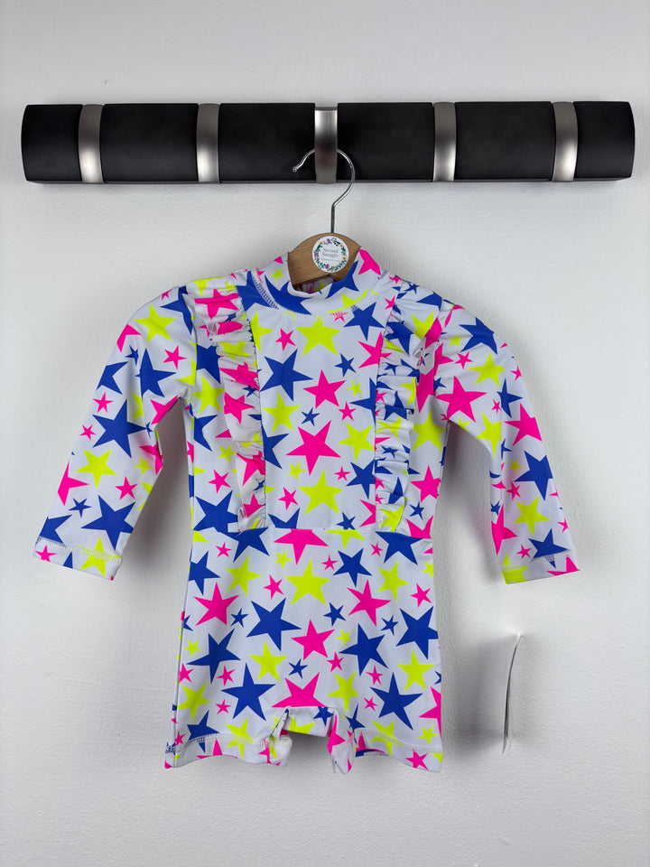 Mothercare Star Print Swimsuit 3-6 Months-Swimming-Second Snuggle Preloved