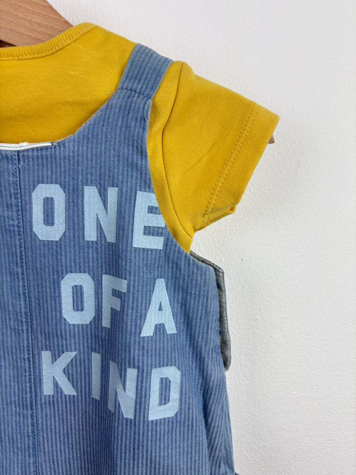 Next Animal Dungarees Set Up To 3 Months-Rompers-Second Snuggle Preloved