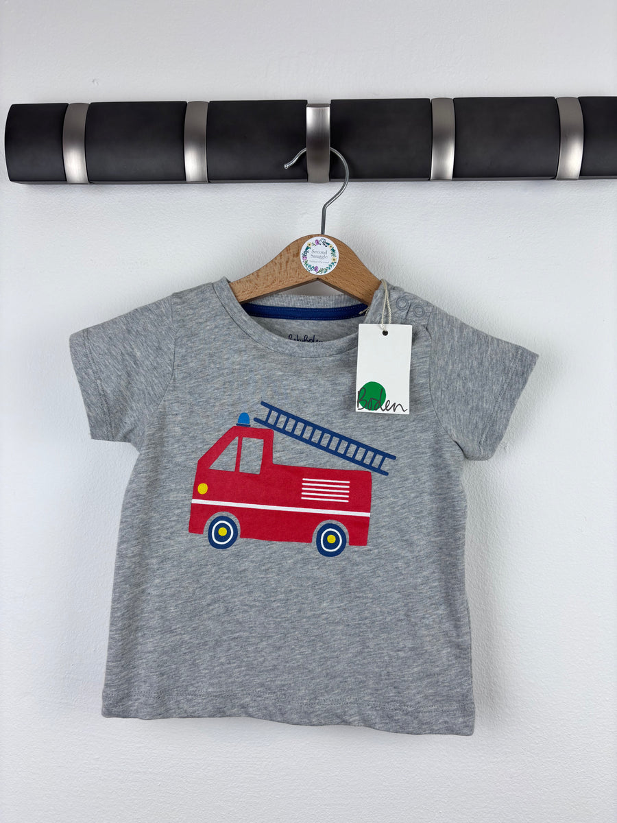 Baby Boden Fire Engine T Shirt 6-12 Months-Tops-Second Snuggle Preloved