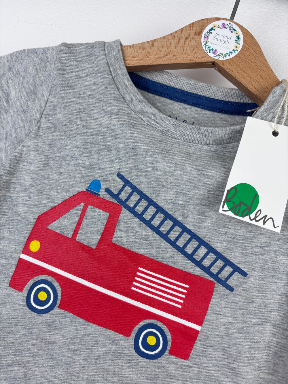 Baby Boden Fire Engine T Shirt 6-12 Months-Tops-Second Snuggle Preloved