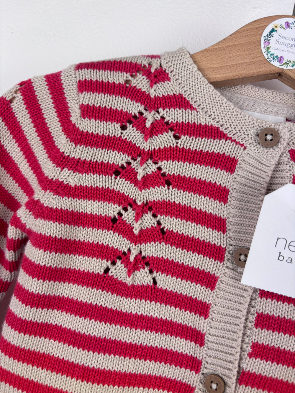 Next Stripe Cardigan 3-6 Months-Cardigans-Second Snuggle Preloved