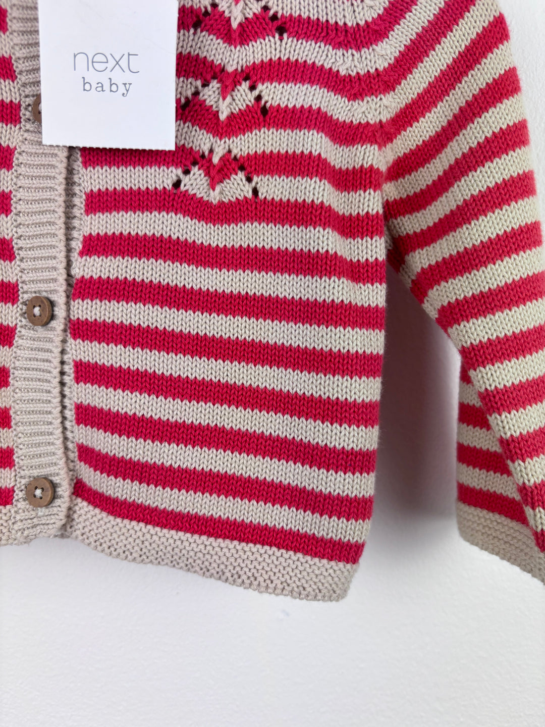 Next Stripe Cardigan 3-6 Months-Cardigans-Second Snuggle Preloved