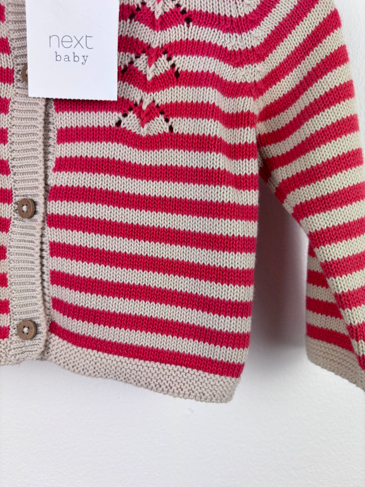 Next Stripe Cardigan 3-6 Months-Cardigans-Second Snuggle Preloved
