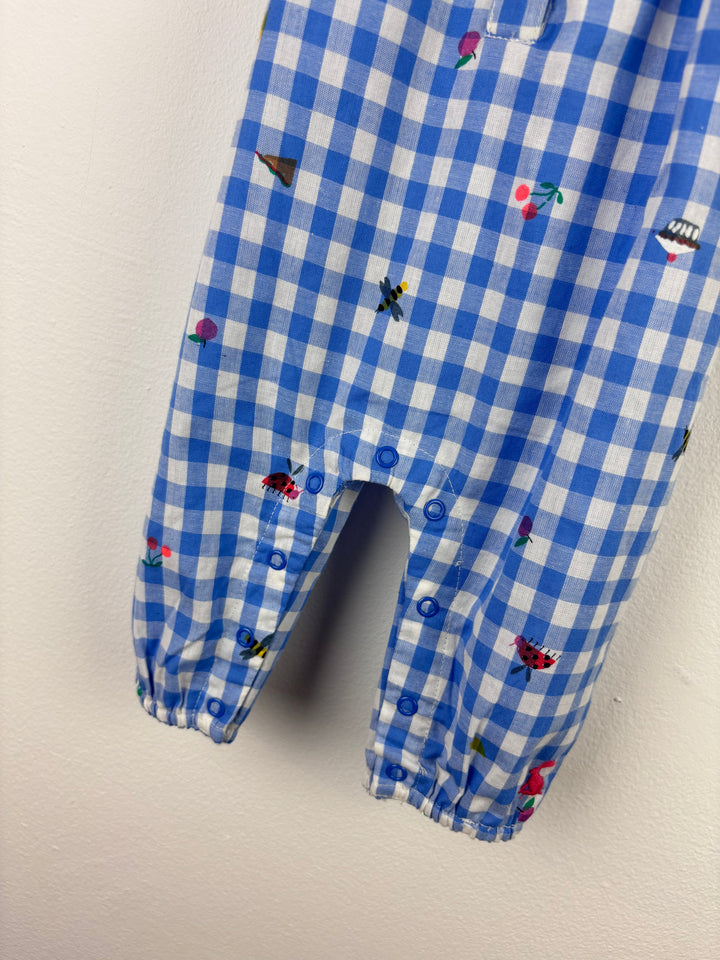 Joules Gingham Dungarees 3-6 Months-Rompers-Second Snuggle Preloved