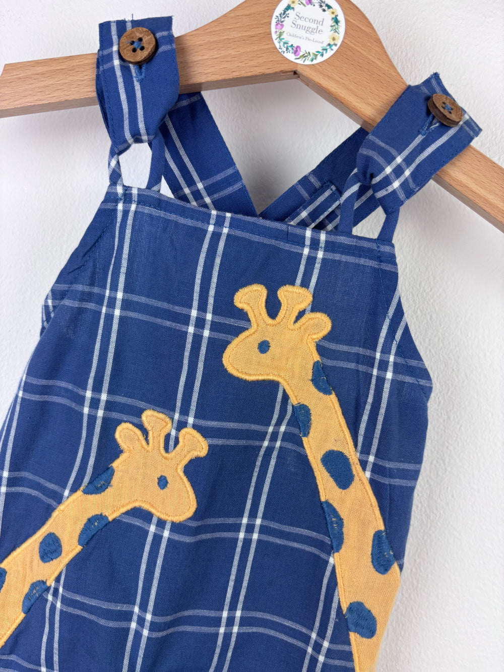 Kite Giraffe Dungarees Newborn-Dungarees-Second Snuggle Preloved