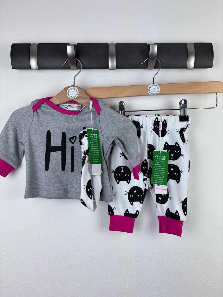 Minoti Cat Hi Set 0-3 Months-Sets-Second Snuggle Preloved