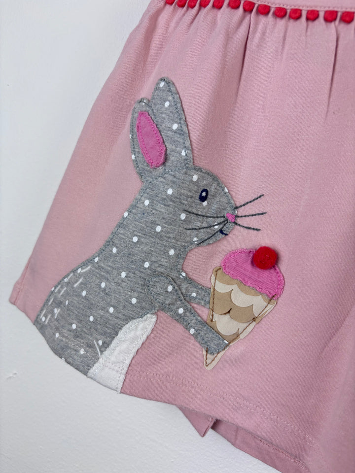 Baby Boden Pink Rabbit Top And Ice Cream Shorts Various Sizes-Sets-Second Snuggle Preloved