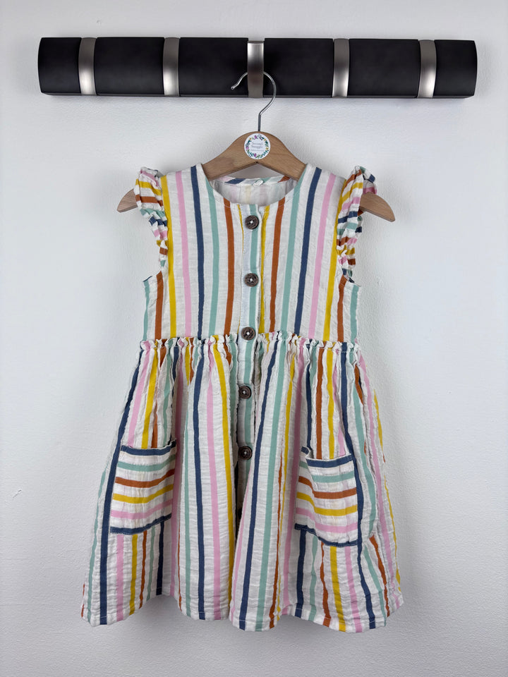 H&M Stripe Dress 2-3 Years-Dresses-Second Snuggle Preloved