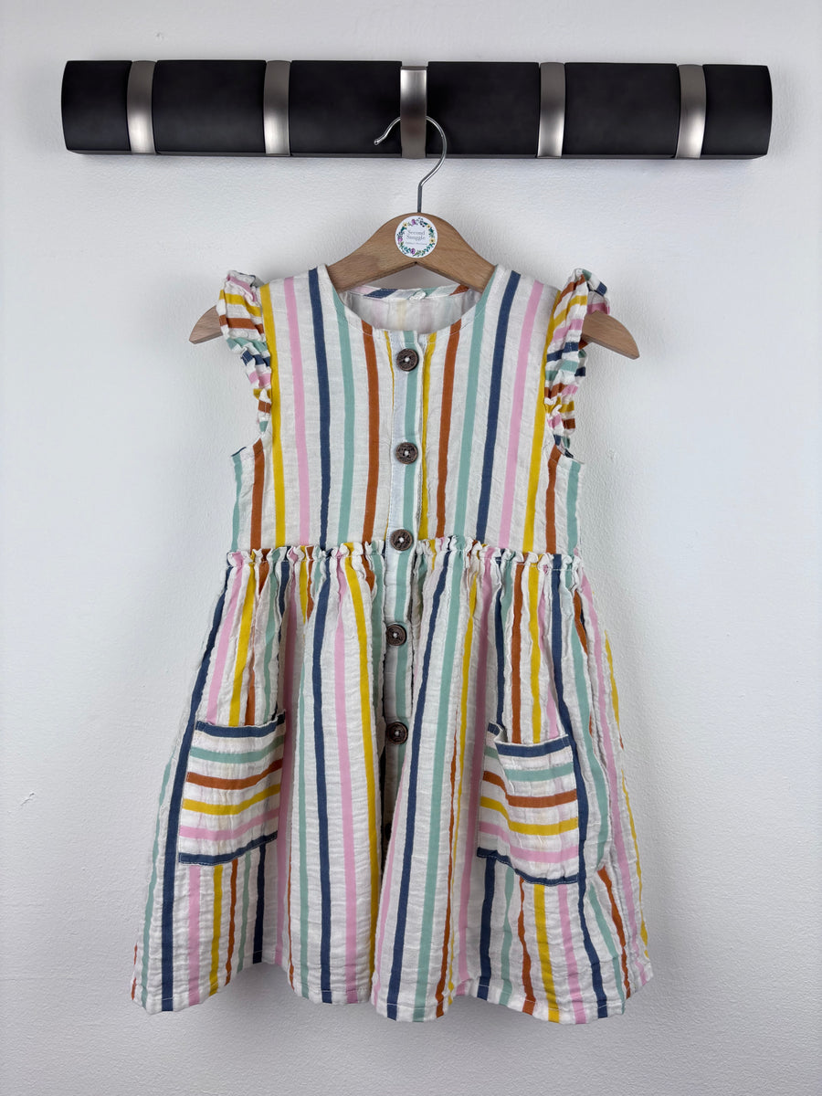 H&M Stripe Dress 2-3 Years-Dresses-Second Snuggle Preloved