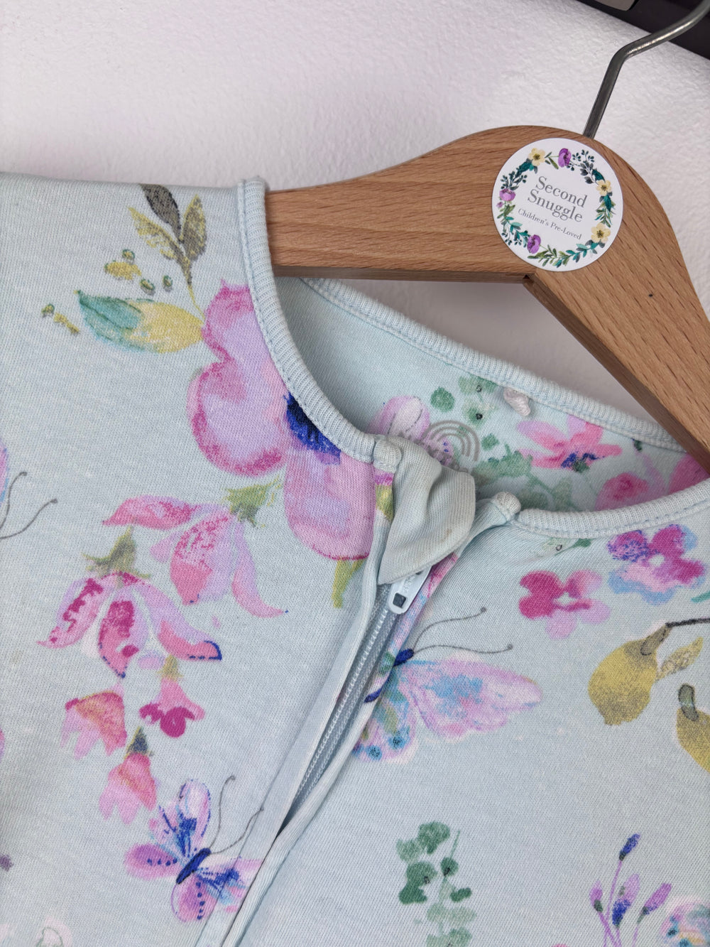 Next Floral Sleepsuit 12-18 Months-Sleepsuits-Second Snuggle Preloved