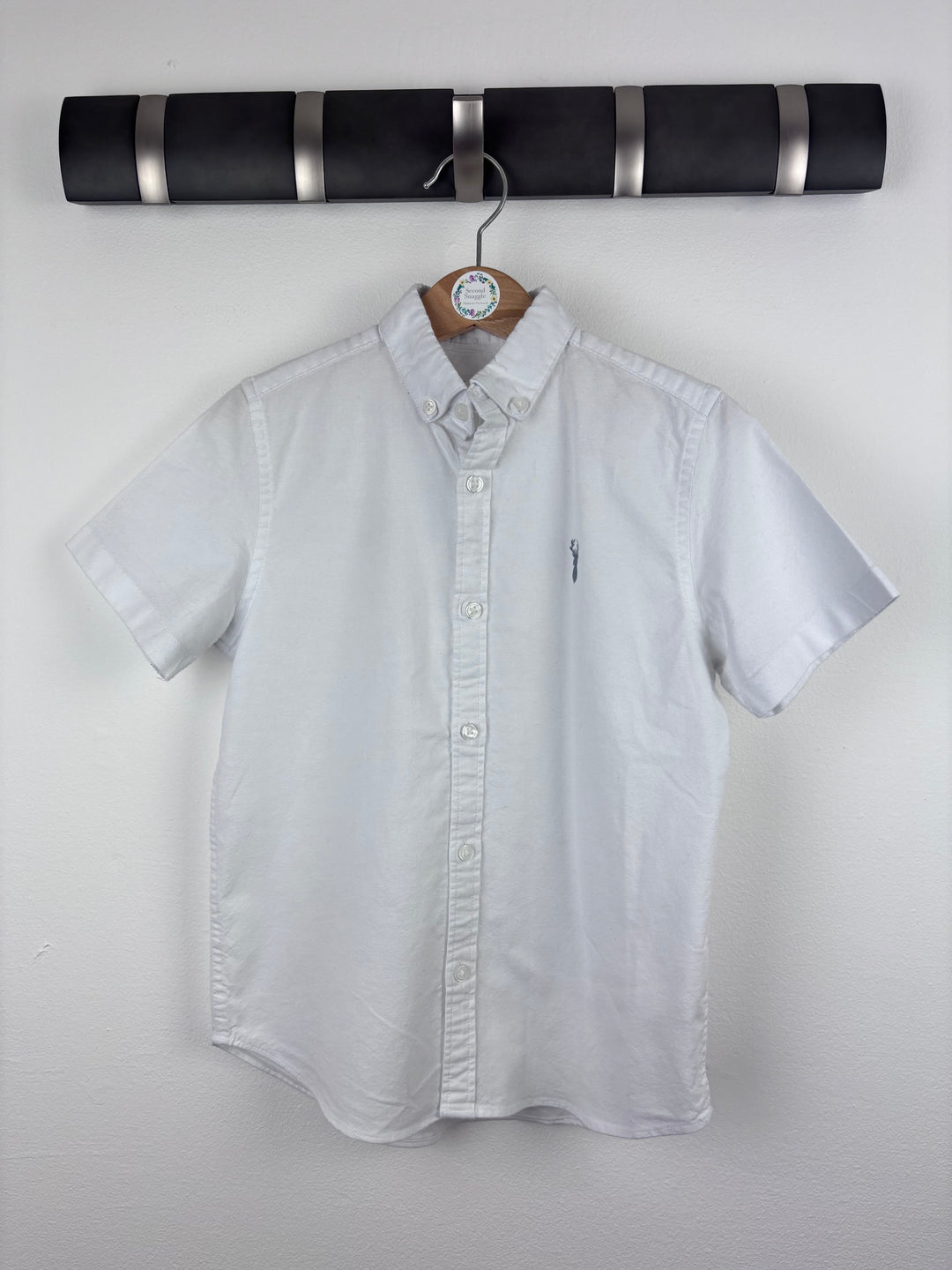 Next White Short Sleeve Shirt 7 Years-Shirts-Second Snuggle Preloved