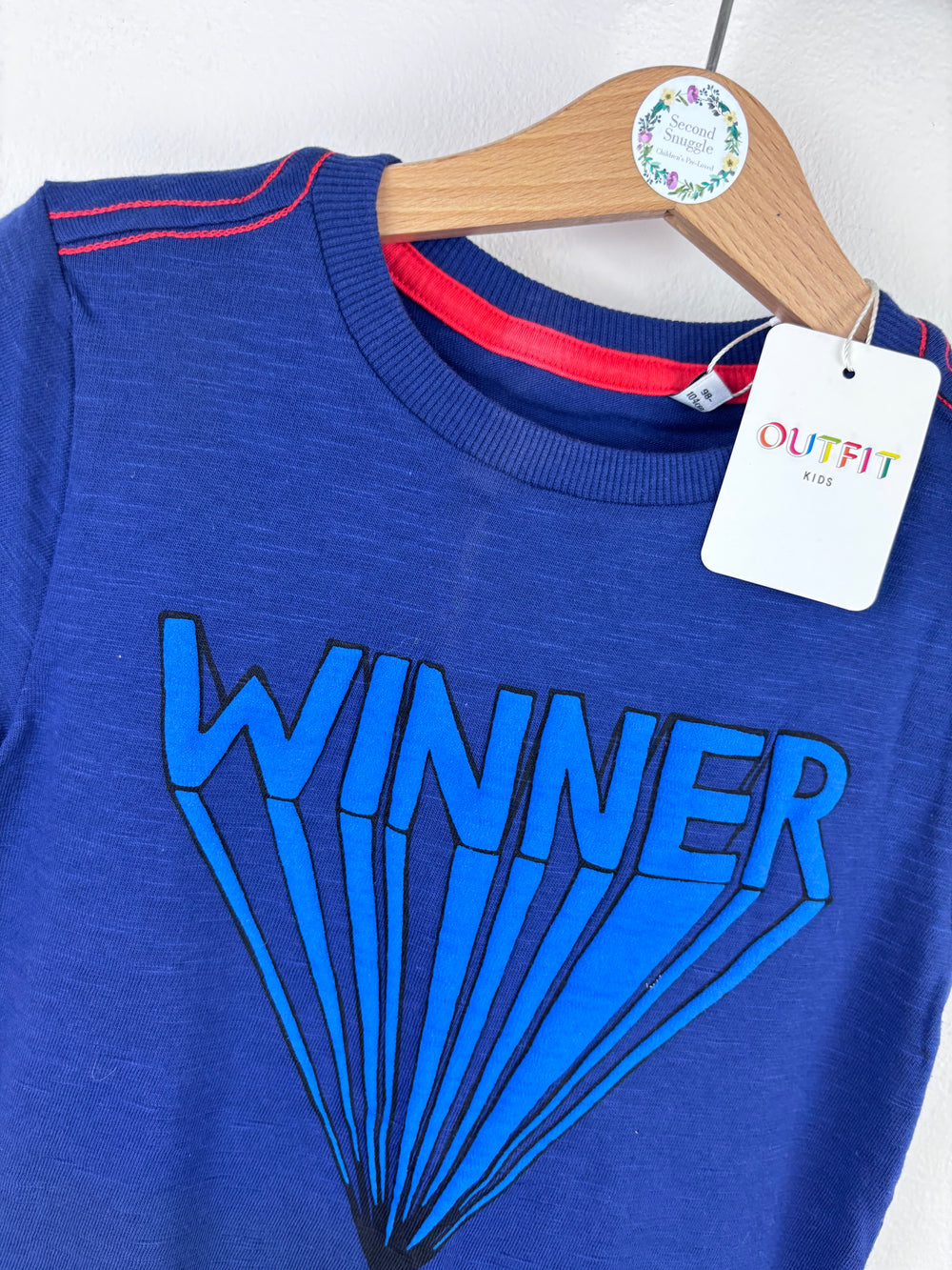 Outfit Blue Winner T Shirt 3-4 Years-Tops-Second Snuggle Preloved