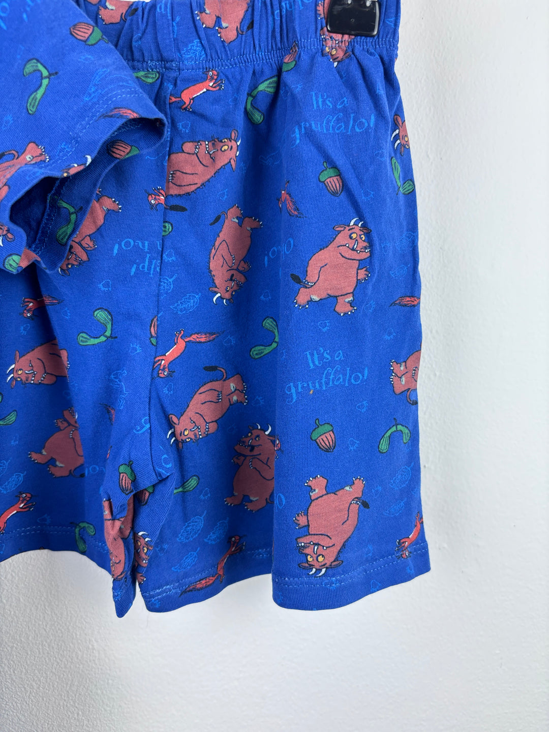 M&S Blue Gruffalo Short Pyjamas 4-5 Years-Night Wear-Second Snuggle Preloved