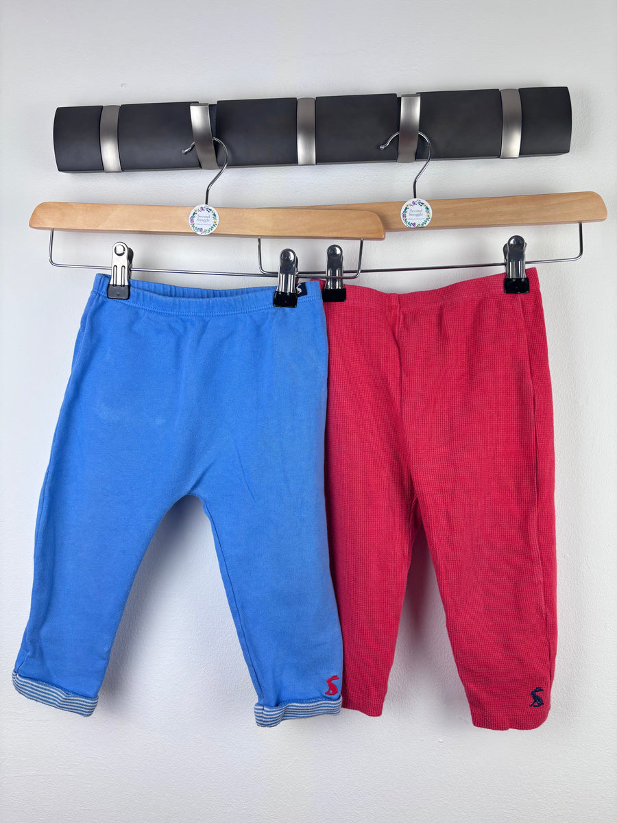 Joules Blue And Red Leggings Set 12-18 Months-Leggings-Second Snuggle Preloved