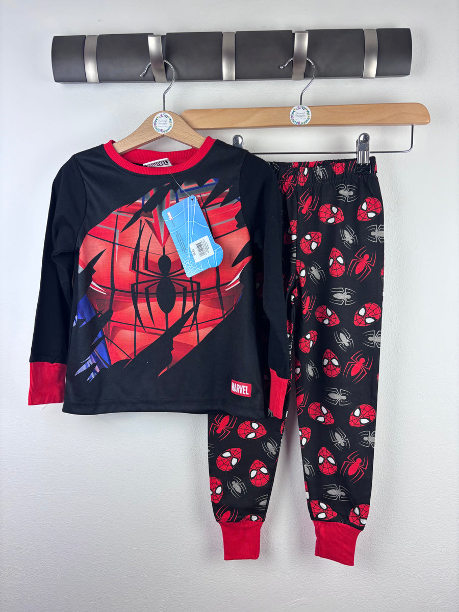 Marvel Spiderman Pyjamas 3-4 Years-Night Wear-Second Snuggle Preloved