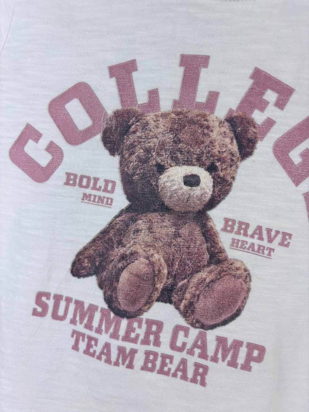 Next White Bear Print T Shirt 12-18 Months-Tops-Second Snuggle Preloved